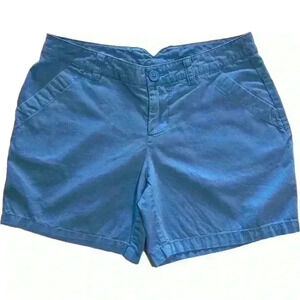 Columbia 100% cotton shorts periwinkle blue size 4 6” inseam pockets
